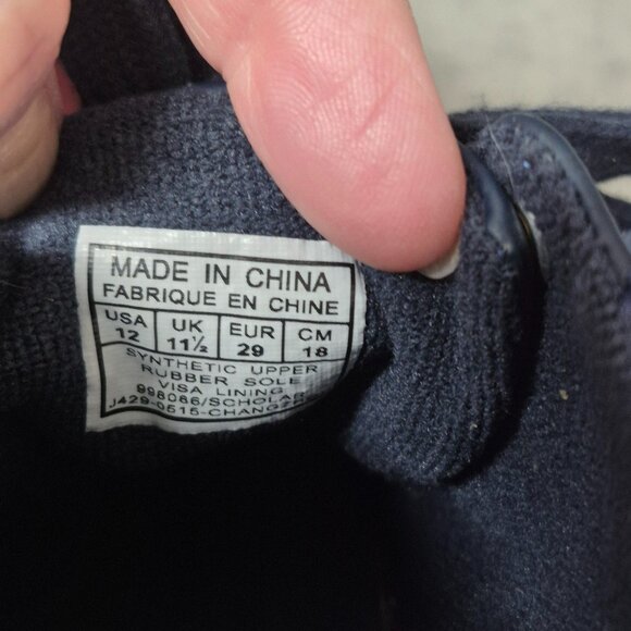 Polo Ralph Lauren Navy Blue Sneakers Boys size 12 - Picture 6 of 6